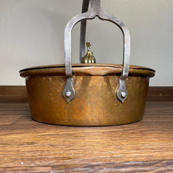 Cu artigiana vintage pot with garlic Handmade Copper Pot Vintage - Picture 6 of 16